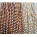 9-10mm Potato/ Nearly Round Freshwater Pearl Strands (ES379)